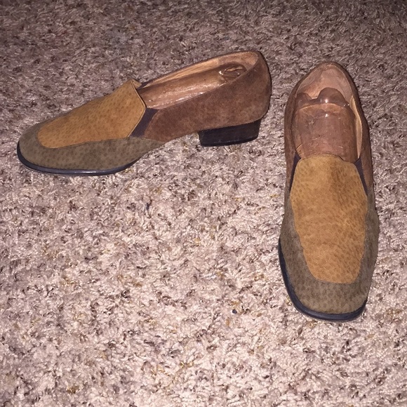 3 Tone Brown Chiarini Argentina Loafers Size 6.5 - Picture 2 of 6